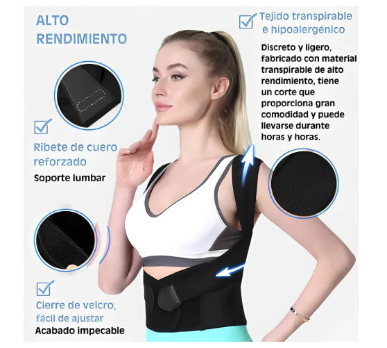 Corrige tu postura al instante con el Chaleco Corrector UNISEX